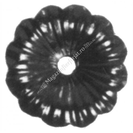 116/A/3 Floare amprentata D.95mm din tabla cu grosimea 3mm